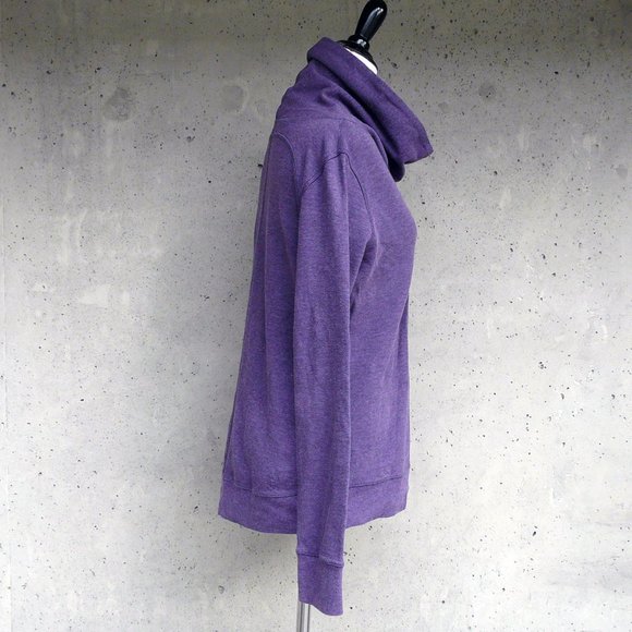 Lululemon In A Cinch Long Sleeve Tee Heathered Deep Zinfandel / Purple, sz 6 - Picture 3 of 9